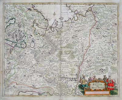 Фредерик де Вит. Карта Московии. 1670-е гг.